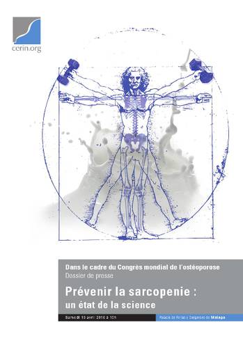 Dossier de presse - prévenir la sarcopénie