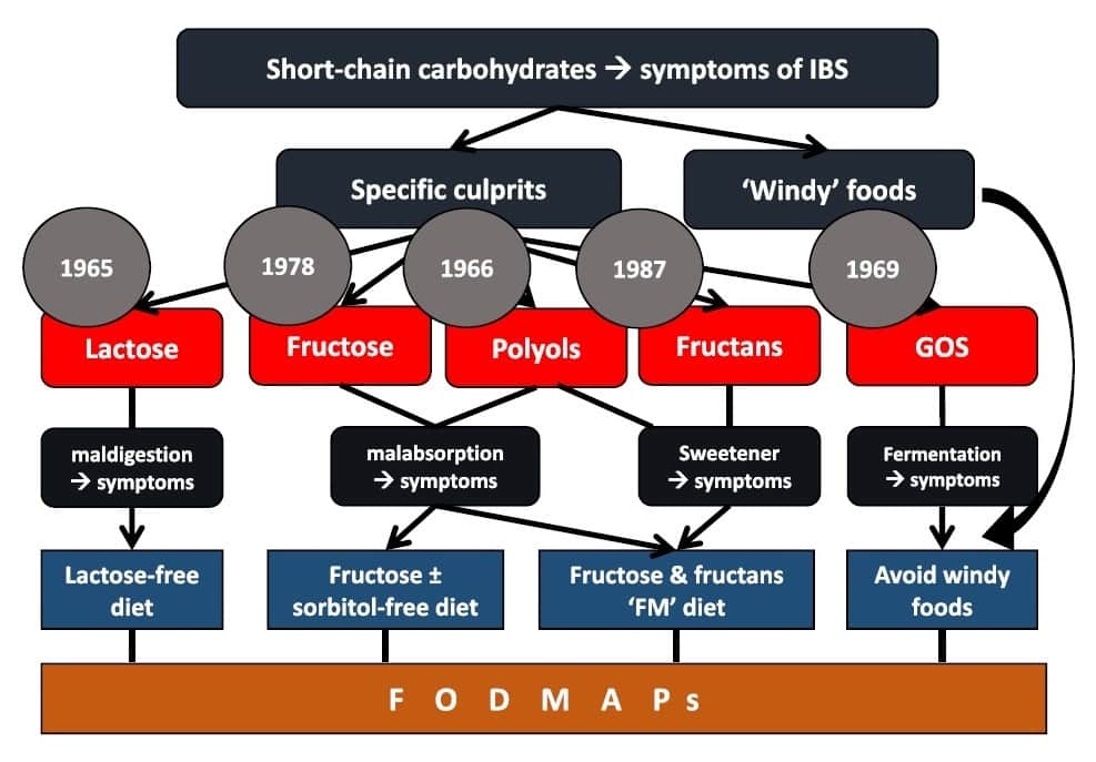 Histoire du régime pauvre en FODMAPs