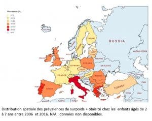 Prévalences du surpoids et de l’obésité infantiles en Europe