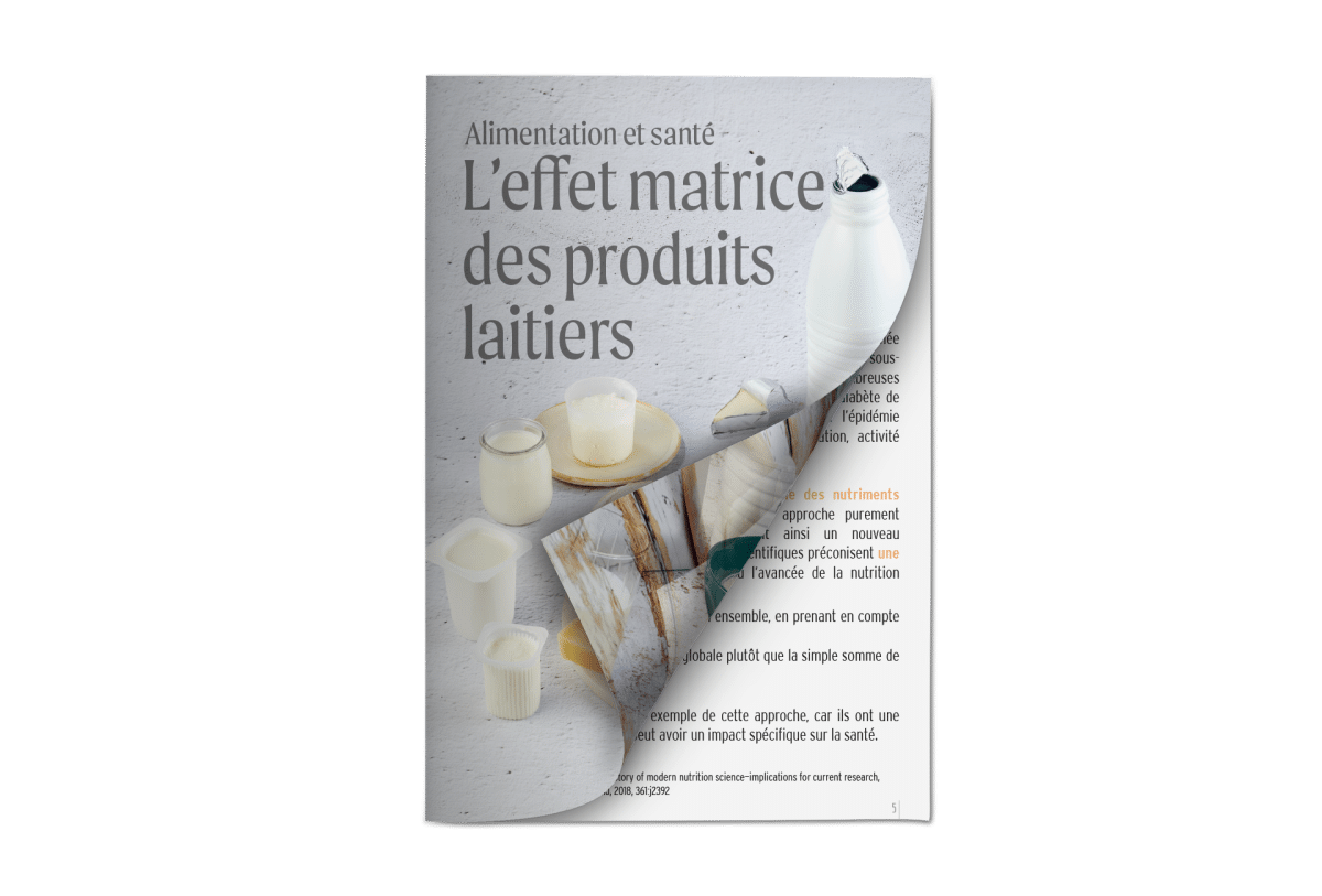 Effet matrice des produits laitiers